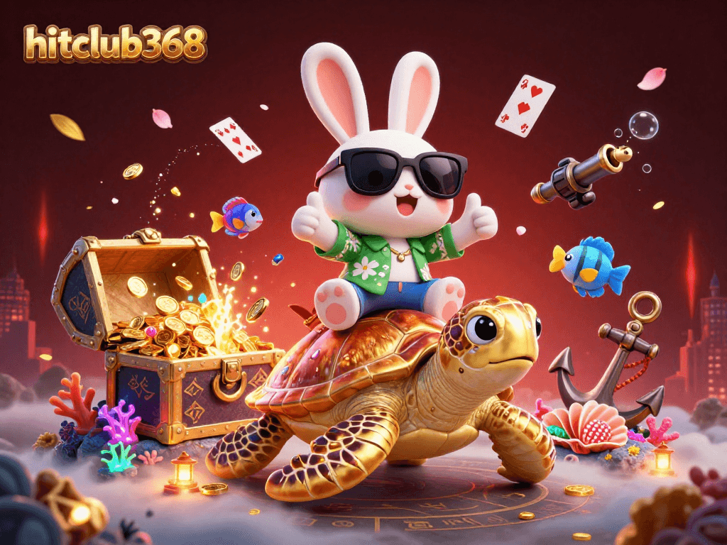 Engage in thrilling gaming adventures at hitclub368 with vibrant 3D illustrations showcasing excitement.