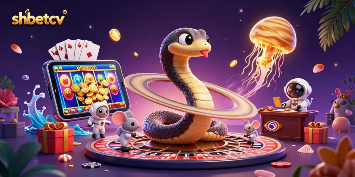 Place your bets with shbetcv as astronaut mice engage in cosmic gambling adventures.