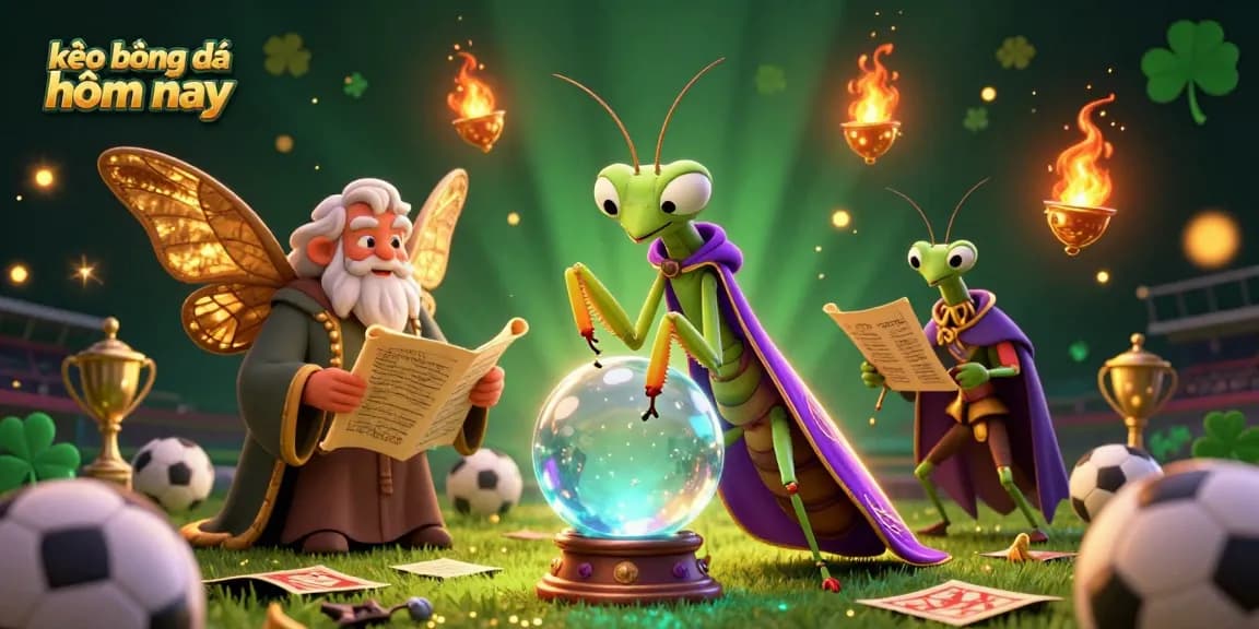 Engaging kèo bóng đá hôm nay promotion showcasing energetic characters immersed in sports betting.