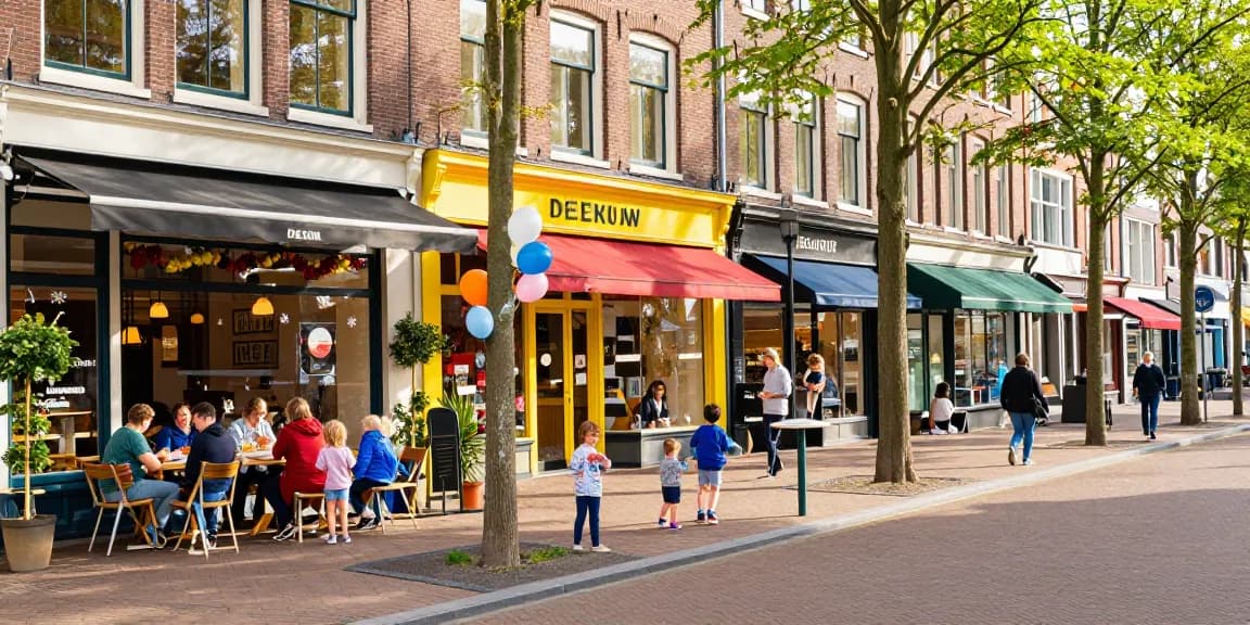 Families enjoying vibrant shopping experiences at bedrijven den haag.