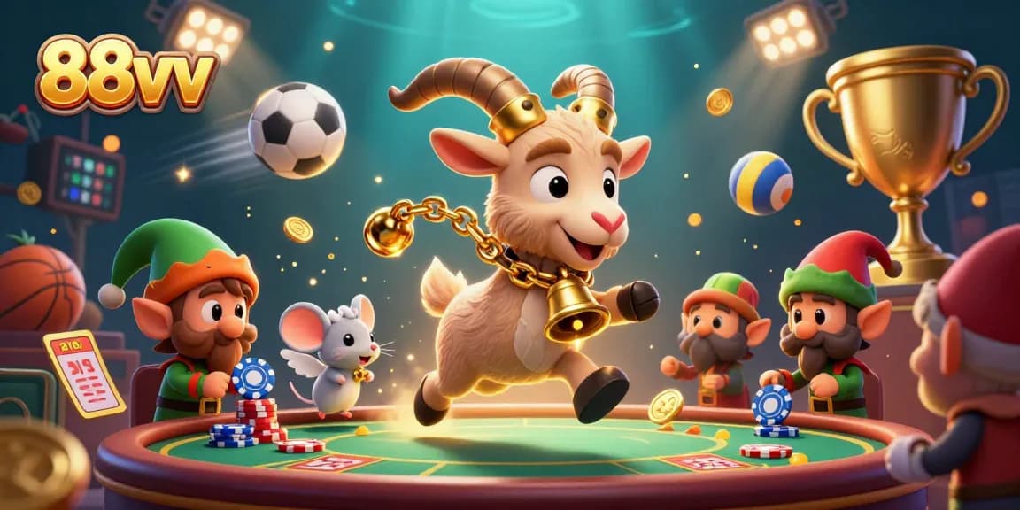 Experience thrilling gaming action at 88vv's unique holiday-horror casino with festive Krampus & playful characters.