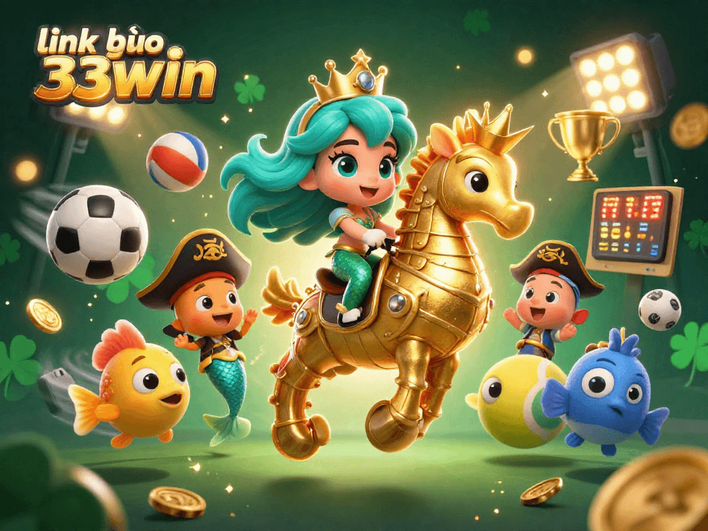 Experience the thrill of link vào 33win with colorful characters and dynamic sports betting elements.