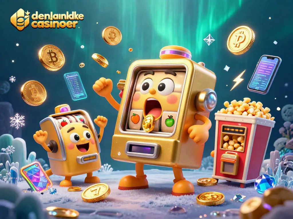 Experience excitement with udenlandske casinoer as a slot machine hits the jackpot, coins scatter everywhere!