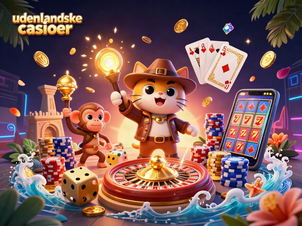 Engage with udenlandske casinoer through an adventurous scene of exciting gameplay and treasure.