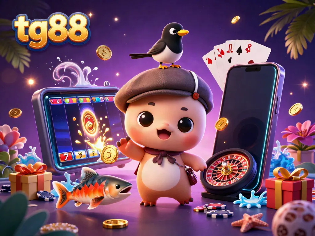 Engage with tg88's world of thrilling slots where cute characters and vibrant games come alive!