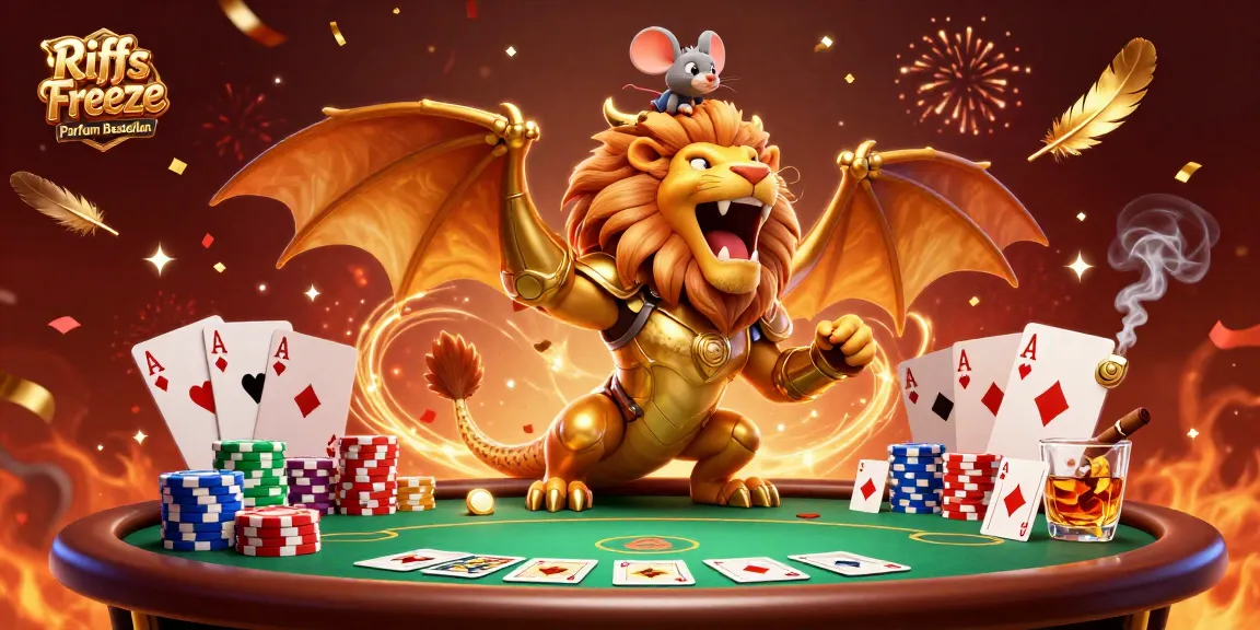 Experience the thrill of Riiffs Freeze Parfum Bestellen in a dynamic gambling scene filled with poker elements.