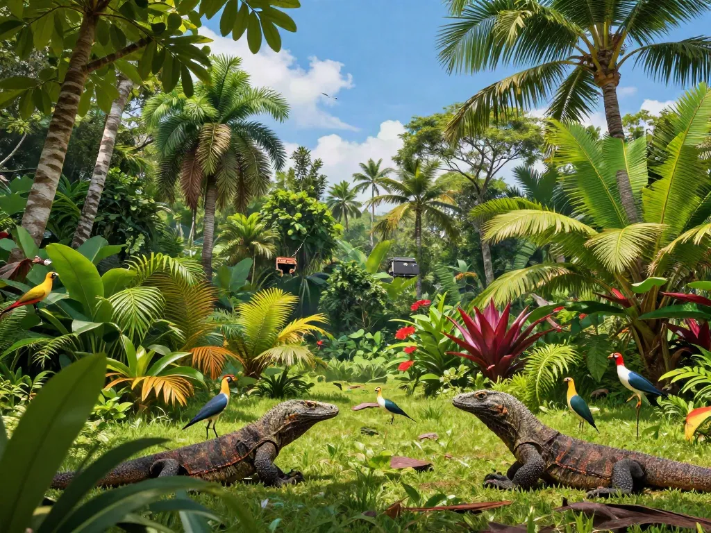 rokok88 login to explore Indonesia's vibrant biodiversity, featuring unique flora and fauna in a stunning natural setting.