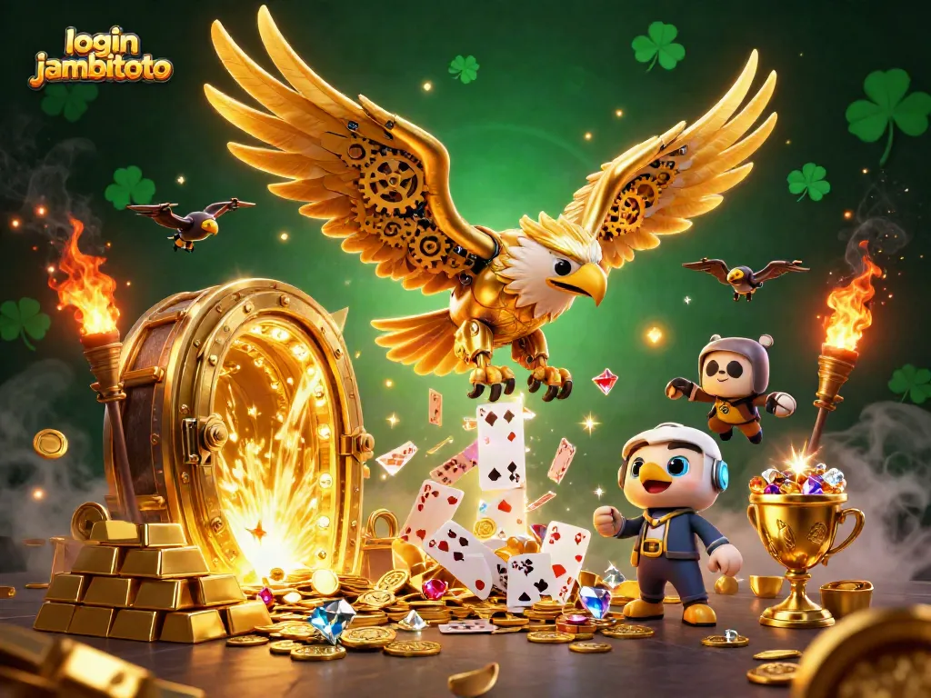 Experience the excitement of winning with login jambitoto while enjoying vibrant 3D casino imagery.