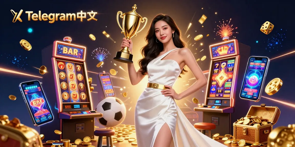 在这个生动的赌场场景中与Telegram中文互动,展示了一位成功女性和激动人心的赌博元素。