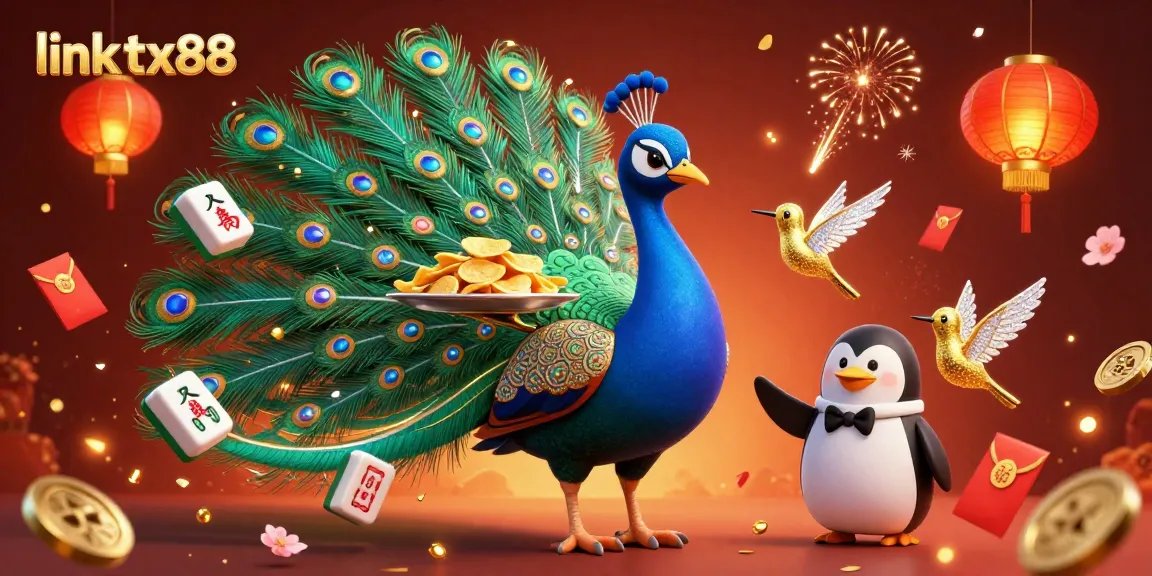 Experience the excitement of link tx88 with vibrant 3D casino characters celebrating winning moments in a festive scene.