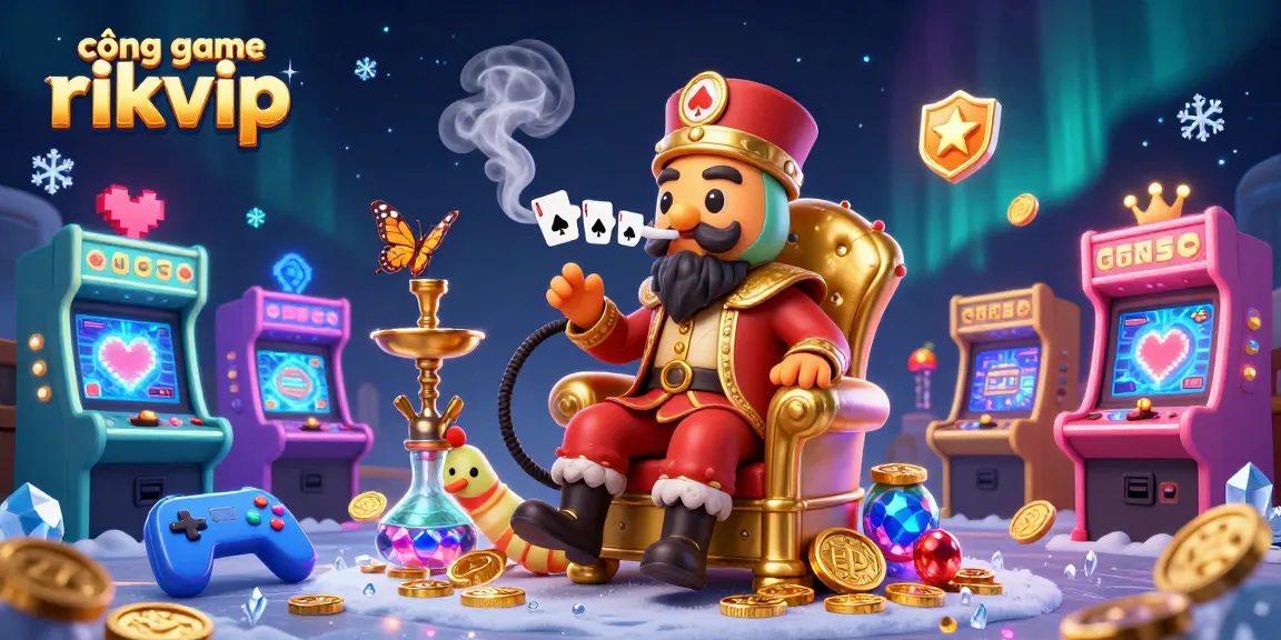 Experience the vibrant atmosphere of cổng game rikvip with casino-themed arcade elements and a unique caterpillar protagonist.