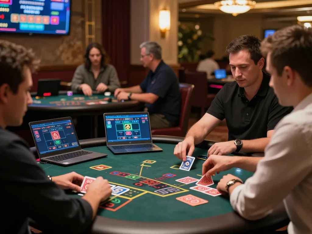Engaging players at Uk 88 interactive blackjack table in a modern online casino.