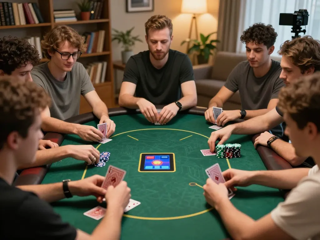 Players engaging in a thrilling online poker game at KK55, showcasing strategic gameplay.
