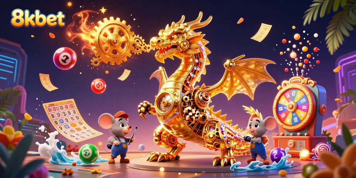 Experience thrilling games at 8kbet with our vibrant lottery scene featuring dynamic prizes and engaging elements.