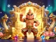 Experience the excitement of hit club gaming with golden treasures and vibrant characters in a dynamic 3D scene.