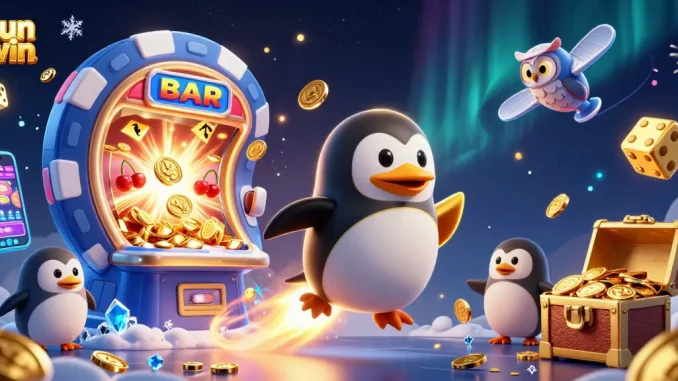 Experience the thrill of sun win with a vibrant casino-themed 3D illustration filled with action!