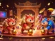 Engage in thrilling gameplay at 88ibet with animated pangolins bowl through poker chips and golden coins.
