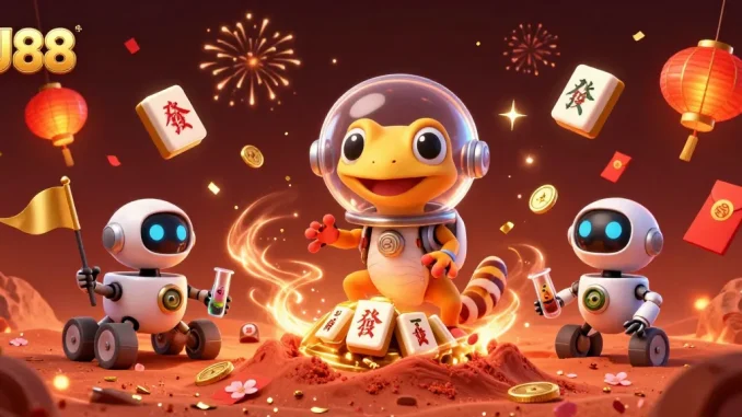 Engage with exciting slots at J88, where Martian gecko uncovers a golden casino.