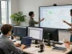 Build internal tools with AI in a collaborative tech workspace with diverse developers.