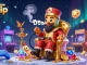 Experience the vibrant atmosphere of cổng game rikvip with casino-themed arcade elements and a unique caterpillar protagonist.