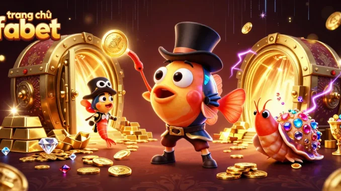 Engage with the exciting world of trang chủ fabet, featuring dynamic underwater characters and vibrant casino elements.